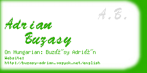 adrian buzasy business card
